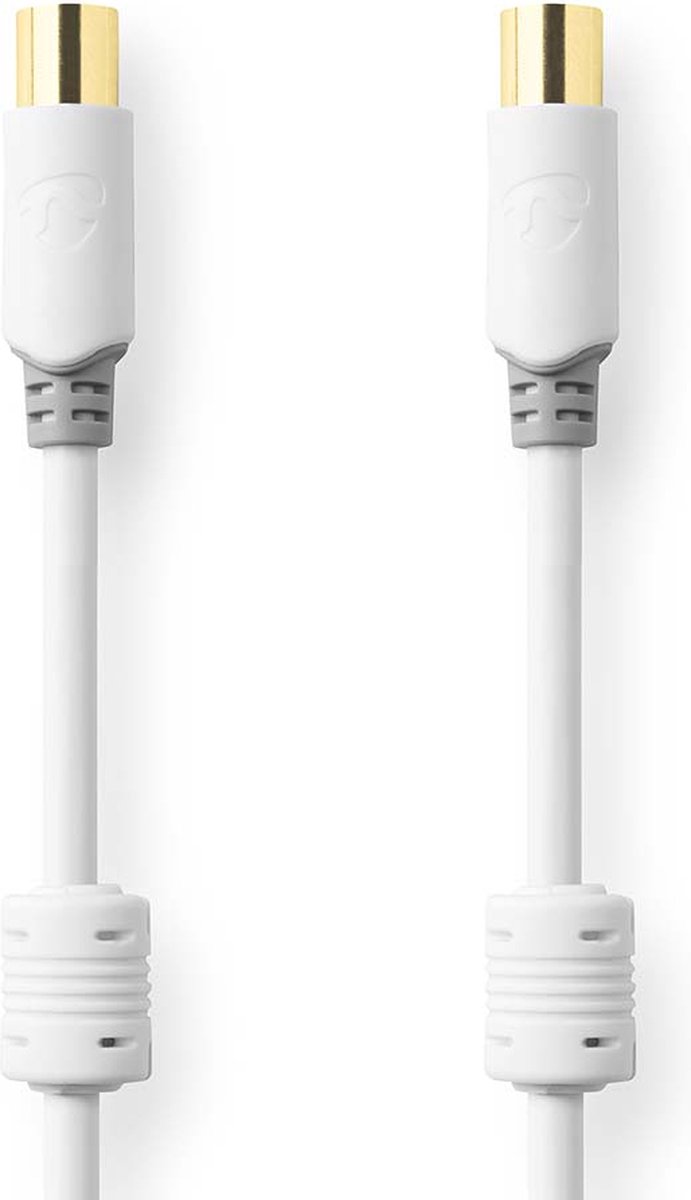 Coaxkabel 100 dB | IEC (coax) male - IEC (coax) female | 5,0 m | Wit