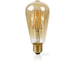 Nedis SmartLife LED Filamentlamp - Wi-Fi - E27 - 500 lm - 5 W - Warm Wit - 2200 K - Glas - Android / IOS - ST64 - 1 Stuks