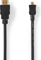 High Speed ​​HDMI™-Kabel met Ethernet | HDMI™ Connector | HDMI™ Connector | 4K@30Hz | 10.2 Gbps | 1.50 m | Rond | PVC | Zwart | Label