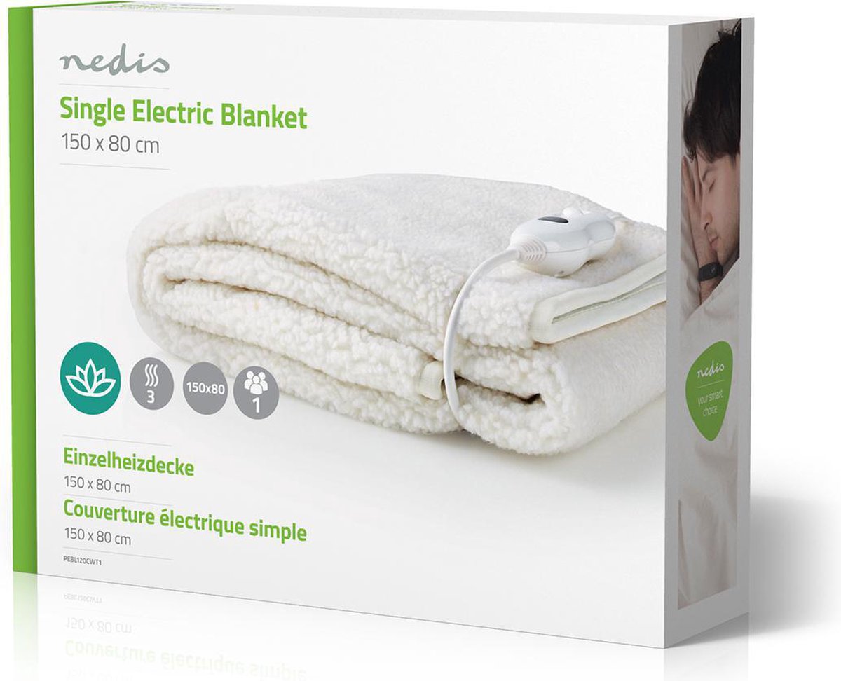 Elektrische Onderdeken 150 x 80 cm met 3 Warmte Standen - afbeelding 2