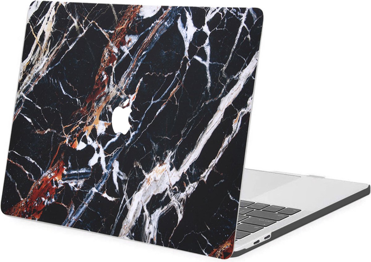 iMoshion Design Laptop Cover MacBook Pro 13 inch (2016-2019) - Black Marble