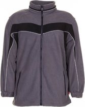 Planam Fleecejack Plaline (2560) - Donkergrijs | Zwart - XXL