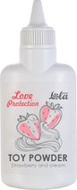 Toy powder - Toy Cleaner - Verzorging seksspeeltjes - Schoonmaken van sexspeeltjes -  Love Protection Strawberry and cream 30g