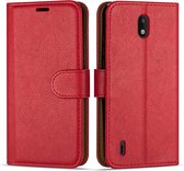 Nokia 1.3 - Bookcase Rood - portemonee hoesje