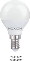 Noxion Lucent Lustre LED E14 Kogel Mat 4.5W 470lm - 827 Zeer Warm Wit | Vervangt 40W.