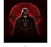 Pyramid Star Wars Rogue One Darth Vader And Death Star Kunstdruk 40x40cm Poster - 40x40cm