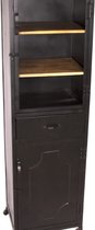 Tv meubel - vitrinekast radsto - zwart - 50x40x177