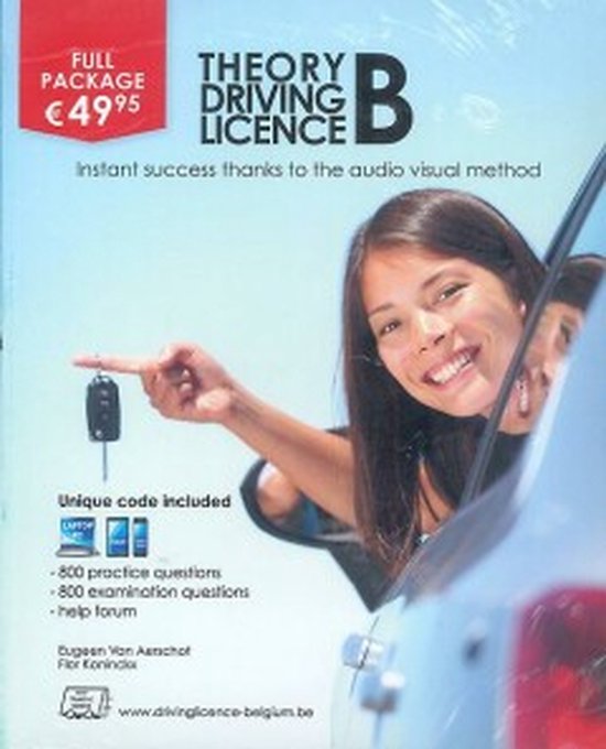Theory driving licence B - Unique code included
