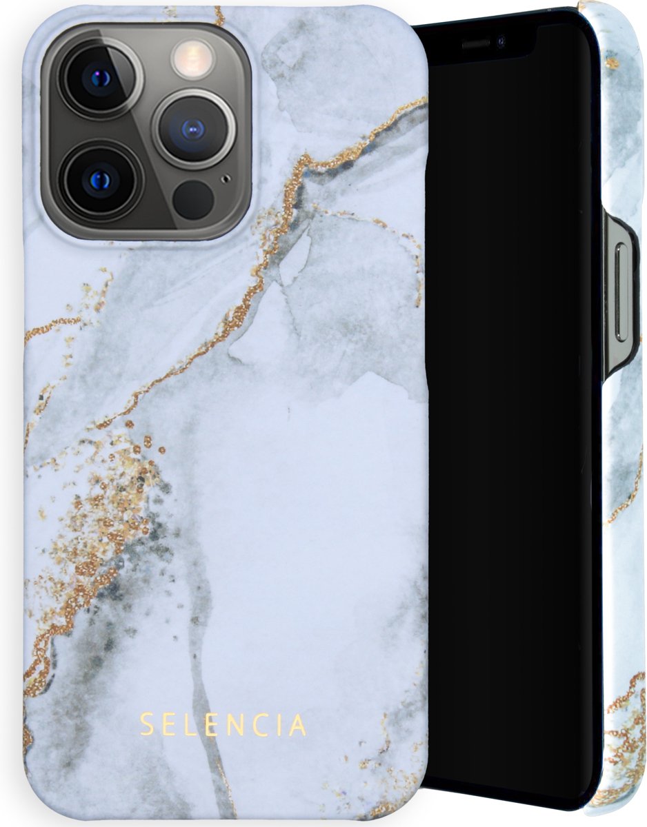 Selencia Maya Fashion Backcover iPhone 13 Pro hoesje - Marble Stone