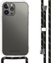 iMoshion Backcover met koord iPhone 13 Pro Max hoesje - Zwart / Goud