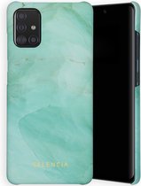 Selencia Maya Fashion Backcover Samsung Galaxy A71 hoesje - Marble Green