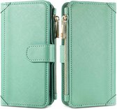 iMoshion Luxe Portemonnee iPhone 13 hoesje - Groen