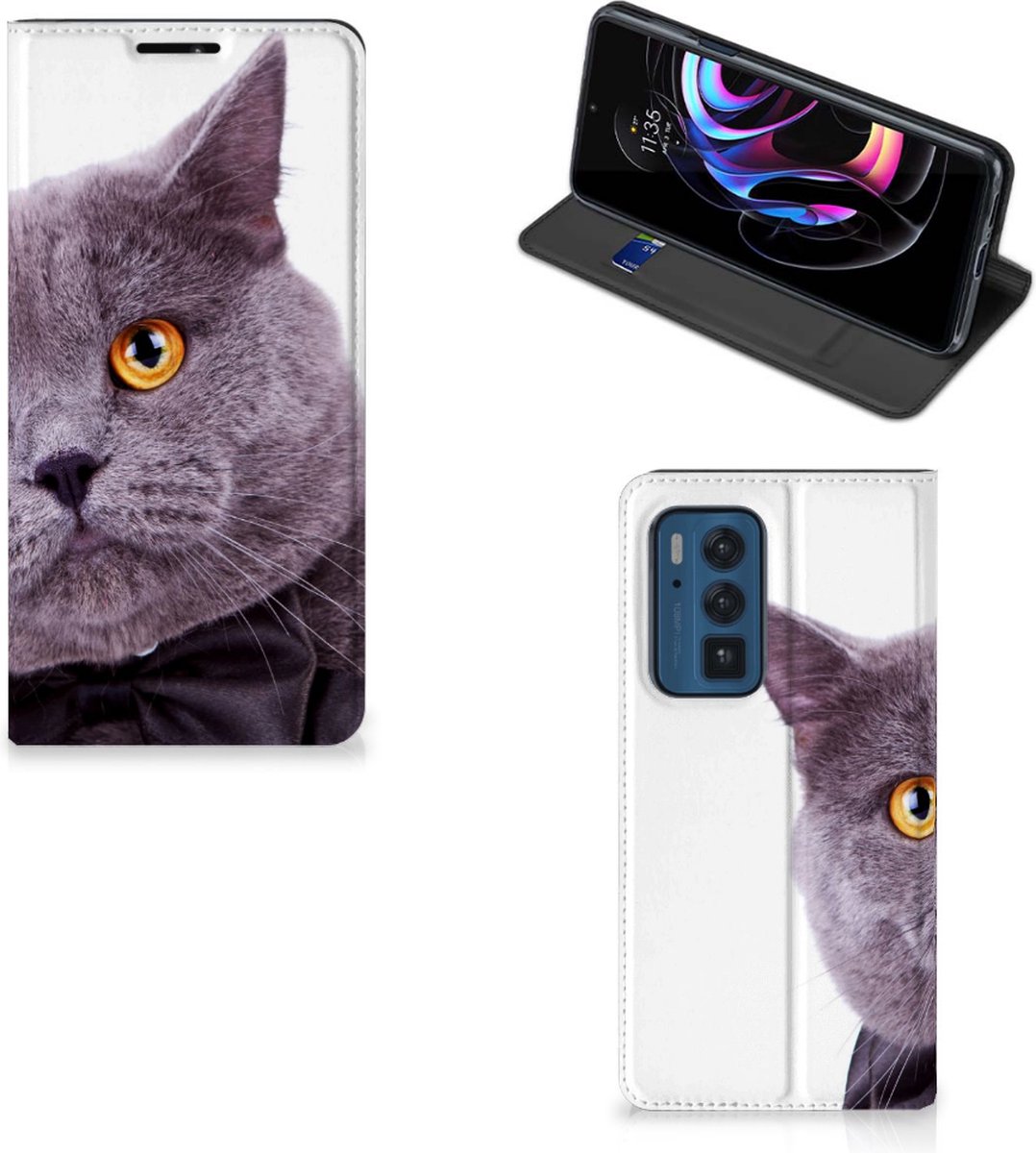 Motorola Edge 20 Pro Hoesje maken Kat