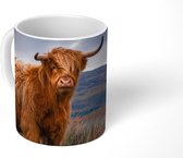 Mok - Schotse hooglander - Lucht - Natuur - 350 ML - Beker