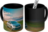 Magische Mok - Foto op Warmte Mok - Auto - Landschap - Zon - 350 ML