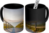 Magische Mok - Foto op Warmte Mok - Kalm strand in Duitsland bij zonsondergang - 350 ML
