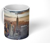 Mok - Indrukwekkende lucht boven het Empire State Building in Amerika - 350 ML - Beker