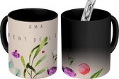 Magische Mok - Foto op Warmte Mokken - Koffiemok - Quotes - Oma jij bent de liefste - Spreuken - Oma - Magic Mok - Beker - 350 ML - Theemok - Mok met tekst