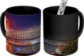 Magische Mok - Foto op Warmte Mok - De Sydney Harbour Bridge tijdens nieuwjaar - 350 ML