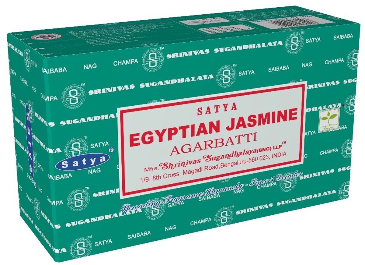 Satya Nag Champa WIEROOK STOKJES - Egyptische Jasmijn - 180 STOKJES Bruin