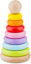 New Classic Toys Vormenpuzzel Regenboog Stapeltoren Verschillende Kleuren