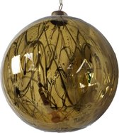 Kerstbal Groen Groot - 12cm - Per Stuk - Glas/Doorzichtig - Limoen Groen - 12cm