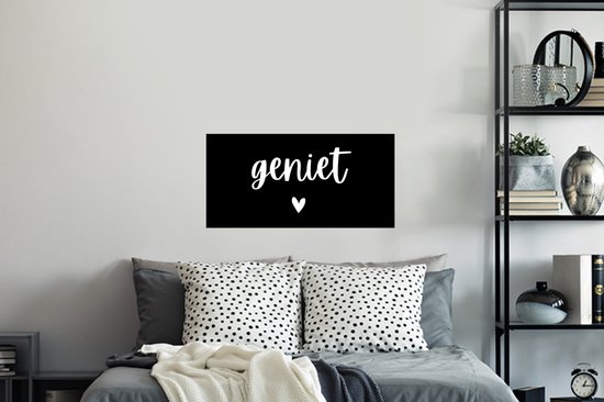 Stickers muraux - Citations - Enjoy - Proverbes - 80x40 cm - Film adhésif