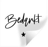 Stickers Stickers muraux - Collègue - Proverbes - Merci - Citations - 80x80 cm - Feuille adhésive