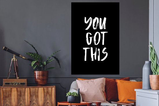 Stickers muraux - Film autocollant - Citations - You got this - Dictons - 80x120 cm - Film adhésif - Stickers muraux Chambre d'enfant - Papier peint autocollant