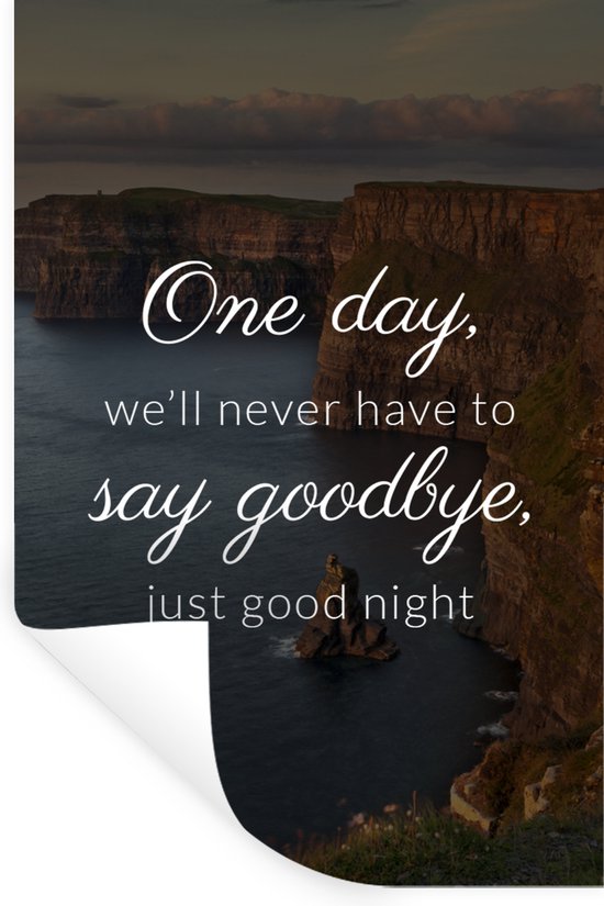 Spreuken Quotes One Day Well Never Have To Say Goodbye Just Goodnight Love 1699