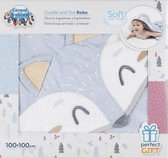 Canpol Babies baby handdoek 100x100cm, 100% katoen, Vos Blauw