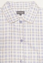 Cocodream Flanel Pyjama Ruit L.Blauw maat XXL
