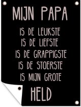 Décoration de Jardin Citations - Vaderdag - Papa - 30x40 cm