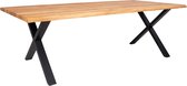 Artichok Fendi houten eettafel - L240 x B95 x H75 cm - Naturel