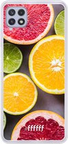 6F hoesje - geschikt voor Samsung Galaxy A22 4G -  Transparant TPU Case - Citrus Fruit #ffffff