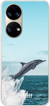 6F hoesje - geschikt voor Huawei P50 -  Transparant TPU Case - Dolphin #ffffff