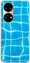 6F hoesje - geschikt voor Huawei P50 -  Transparant TPU Case - Blue Pool #ffffff