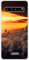 6F hoesje - geschikt voor Samsung Galaxy S10 5G -  Transparant TPU Case - Sea of Clouds #ffffff