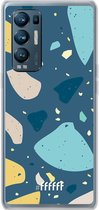 6F hoesje - geschikt voor OPPO Find X3 Neo -  Transparant TPU Case - Terrazzo N°7 #ffffff