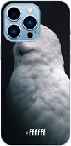 6F hoesje - geschikt voor iPhone 13 Pro - Transparant TPU Case - Witte Uil #ffffff