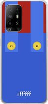 6F hoesje - geschikt voor OPPO A94 5G -  Transparant TPU Case - It's-a-me, Mario! #ffffff