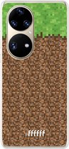 6F hoesje - geschikt voor Huawei P50 Pro -  Transparant TPU Case - Minecraft - Grass #ffffff