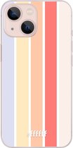 6F hoesje - geschikt voor iPhone 13 Mini -  Transparant TPU Case - Vertical Pastel Party #ffffff