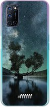 6F hoesje - geschikt voor OPPO A92 -  Transparant TPU Case - Space Tree #ffffff