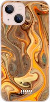 6F hoesje - geschikt voor iPhone 13 - Transparant TPU Case - Brownie Caramel #ffffff