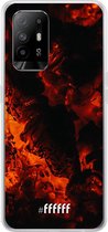 6F hoesje - geschikt voor OPPO A94 5G -  Transparant TPU Case - Hot Hot Hot #ffffff