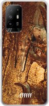 6F hoesje - geschikt voor OPPO A94 5G -  Transparant TPU Case - Lets go Gold #ffffff