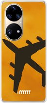 6F hoesje - geschikt voor Huawei P50 Pro -  Transparant TPU Case - Aeroplane #ffffff