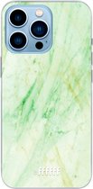 6F hoesje - geschikt voor iPhone 13 Pro - Transparant TPU Case - Pistachio Marble #ffffff