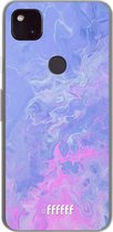 6F hoesje - geschikt voor Google Pixel 4a 5G -  Transparant TPU Case - Purple and Pink Water #ffffff